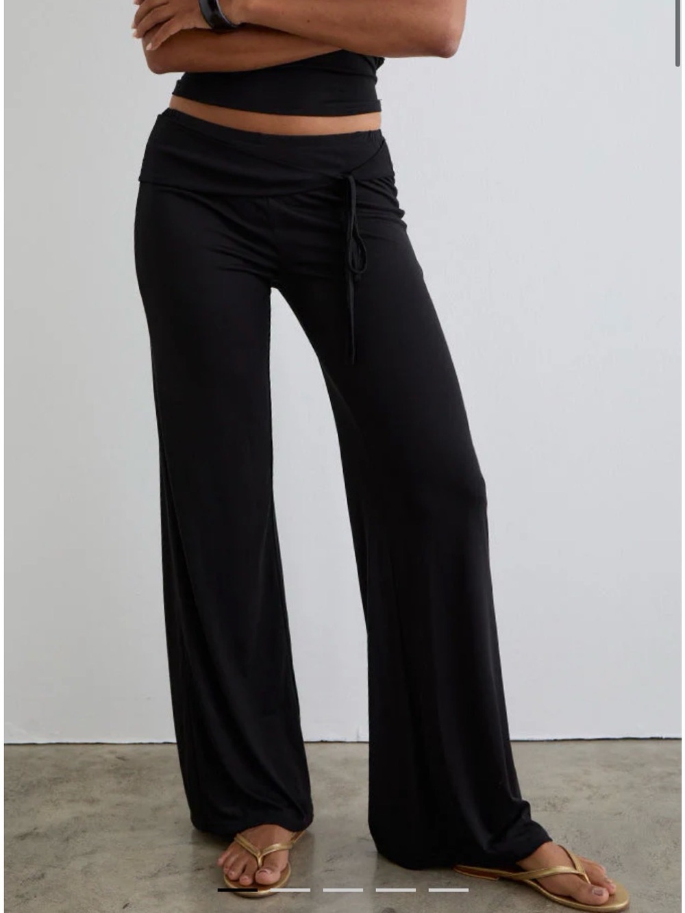 Motel Rocks Donata Trouser In Black With Belt